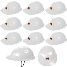 40 Capacetes Construtor Fantasia Operário Infantil Tamanho único p/ Fe