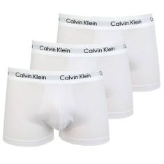 Kit C/ 3 Cuecas Calvin Klein Boxer Low Rise Trunk Branca - U2664