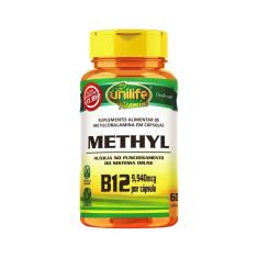 Vitamina B12 Metilcobalamina Alto Teor 60 Cápsulas Vegano