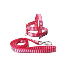Guia E Peitoral Nylon Simples P/cães Cachorro - Nº 2 - FLOP, Vermelho