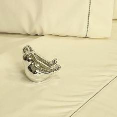 Jogo de Cama Queen Casal 400 Fios Ponto Palito 4 Peças - CASA DONA, Ma