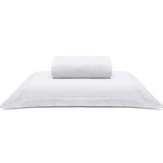 Jogo De Cama Buettner Solteiro Malha Liso 2 Peças Image Branco