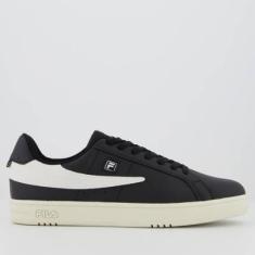 Tênis Fila FX Court 70 Preto e Branco-Masculino