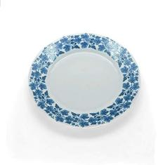 Prato para Sobremesa Royal Limoges Recamier Vignes Blue 22 cm - Cada