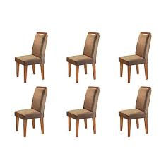 Conjunto Com 6 Cadeiras Athenas Rufato