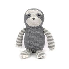 FLUFFYFUN pelúcia bebê preguiça de pelúcia animal (cinza)