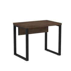 Mesa de Escritório Madeira 900x600x750mm M900pe40tub Embua Terra/Preto