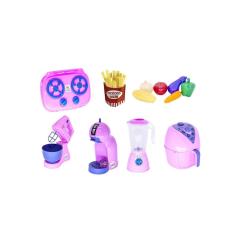Kit cozinha infantil airfryer bate cafetei liqui fogão 14 pç
