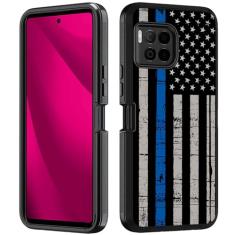 BWOOLL Projetado para T-Mobile Revvl 7 Pro 5G, capa resistente 3 em 1 híbrida de policarbonato rígido e silicone macio à prova de choque capa de proteção contra quedas para T-Mobile Revvl 7 Pro 5G