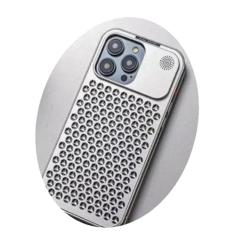 Capa Celular Protetora de Metal | Aluminio Reforçado | Para Iphone 15Pro | Capinha A Prova de Choque | Dissipação de Calor | Difusor de Aroma