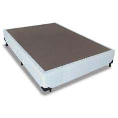 Cama Box Base Universal Viúva Tecido White (128x188x25) - Probel
