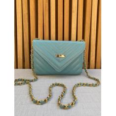 Bolsa bolsinha feminina de mão e ombro com alça corrente resistente - 