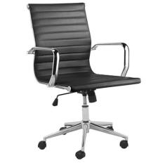 Cadeira Office Sevilha PU Baixa Várias Cores - Rivatti, Preto