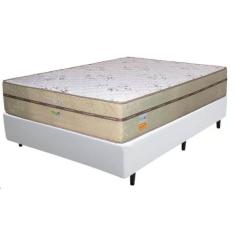 Base Box com Colchão Toronto Ecotec Casal Molas Ensacadas 62x188x138 C