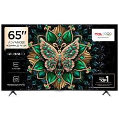 Smart TV 4K TCL QD-Mini LED 65” Polegadas com HDMI 2.1, Dolby Vision IQ, Subwoofer, 144Hz VRR e Wi-Fi - 65C6K
