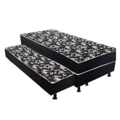 Bicama Solteiro Colchão Conjugado com Cama Auxiliar Plus D28 - Colchão