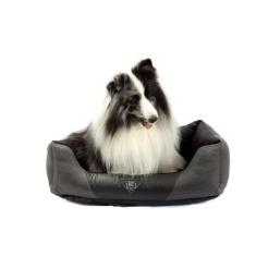 Cama Conforto Telada para Cachorro e Gato Pet - Bichinho Chic, Cinza, 