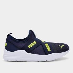 Tênis Infantil Puma Wired Run Slip On BDP-Unissex