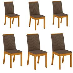 Conjunto 06 Cadeiras Estofadas Isa Henn