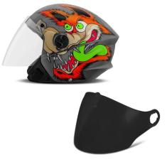 Capacete Moto Aberto Pro Tork New Liberty 3 Coyote Brilhante + Viseira