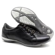 Sapato Feminino Com Cadarço Para Caminhada Bmbrasil 227/02 Preto, 36