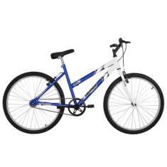 Bicicleta Aro 26 Ultra Bikes Bicolor Feminina sem Marcha, Azul, Aro 26