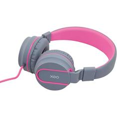 Fone De Ouvido Com Microfone Neon Rosa Emborrachado Acolchoado, Newex, 48.5907