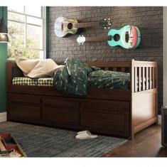 Bicama Solteiro Reta 3 Gavetas - Móveis Saraiva