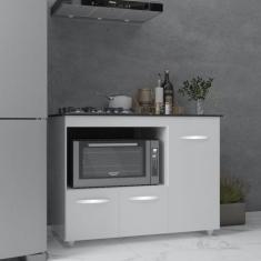 Balcão Armário Gabinete de Cozinha Para Fogão Cooktop 5 Bocas e Forno 