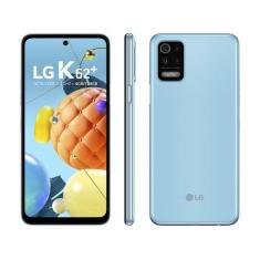 Smartphone Lg K62+ 128Gb Azul 4G Octa-Core 4Gb Ram - Tela 6,59 Câm. Qu