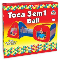 Toca 3 em 1 com 80 bolinhas braskit