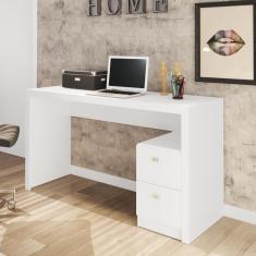 Mesa para Escritório ME4130 com 2 Gavetas - Branco