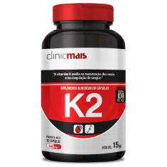 VITAMINA K2 MK7 MENAQUINONA-7 100% 30 CáPSULAS - CLINICMAIS 