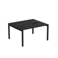 Mesa Plataforma Dupla com Pé de Aço para Coworking 140x120 Pdc14/12/2p Preto