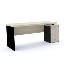 Mesa P/ Escritório 4 Gavetas Pandin Pe40 - Nogueira