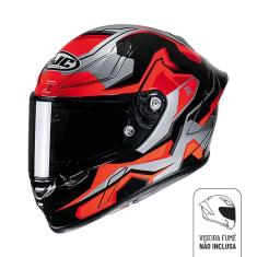 Capacete Hjc Rpha 1 Nomaro Vermelho Preto E Cinza 59 [F016]