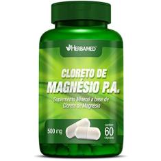 Cloreto de Magnesio PA 500mg 60 Cápsulas - Herbamed, Herbamed