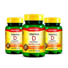 Kit 03 Vitamina D 100% Idr 60 Capsulas Maxinutri