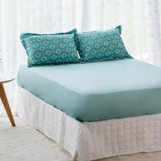 Jogo de Lençol Queen 3 Peças com Elástico Twist Confortável - Bella En