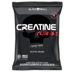 Creatina Turbo Refil 1kg - BLACK SKULL, Sem Sabor