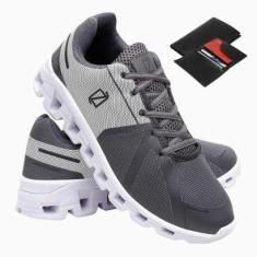 Tênis Esportivo Masculino Cadarço Academia Fitness + Carteira-Masculino