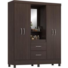 Guarda Roupa Demobile capelinha Lord 4 portas 2 gavetas com penteadeir
