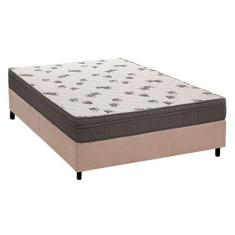 Cama Box Casal: Colchão Espuma D45 Ortobom Light Saúde + Base CRC Sued