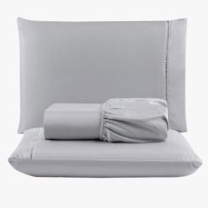 Jogo de Lençol Peletizado 400 Fios King 3 Peças - Casa - Hotel - Pousa