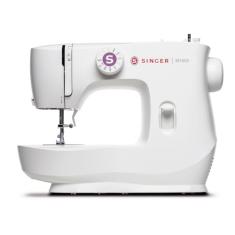 Singer Máquina de Costura SINGER M1605 Branca, 220V com Acessórios e Luz LED | 6 Pontos, 750 Pontos/Minuto | Braço Livre, Casa de Botão Automática, Cortador de Linha, Passador Manual | Uso Doméstico