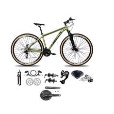 Bicicleta Aro 29 Absolute Nero 5 Câmbios 27v Shimano Altus Freios Hidráulicos Pneu Com Faixa - Oliva Tam.15