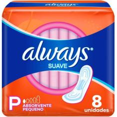 Absorvente Always Suave sem Abas Pequeno  8und