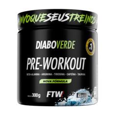 Suplemento Em Pó Pre Treino Pre Workout Pote 300g FTW DIABO VERDE, 300