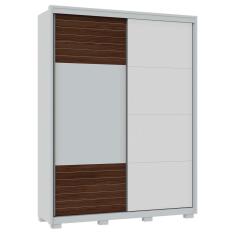 Guarda Roupa Casal Confort 2 Portas 3 Gavetas Branco Caemmun
