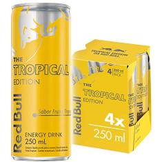 Energético Red Bull Energy Drink, Tropical edition, 250ml (4 latas)